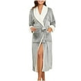 thumbnail image 1 of Aloohaidyvio Bathrobes for Women,Soft Long Towel Robes for Women Quick Dry yet Warm, 1 of 5