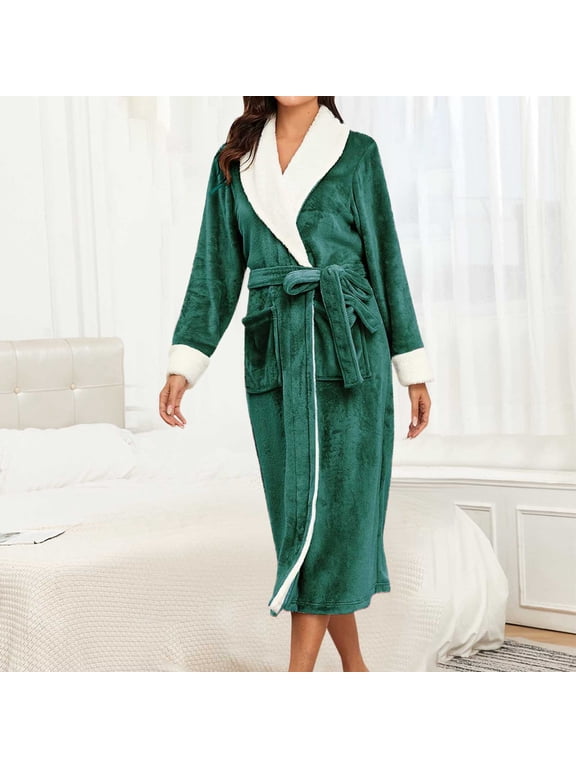 Bathrobes for Women,Soft Long Towel Robes for Women Quick Dry yet Warm