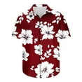 thumbnail image 1 of Aloohaidyvio Beach Hawaiian Shirt for Men Summer Vacation Short Sleeves Printed Casual Button Down Shirts, 1 of 6