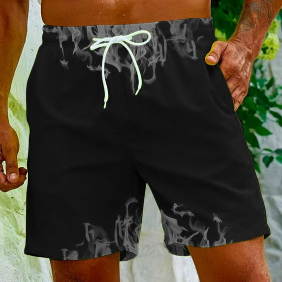 Aloohaidyvio George Mens Swim Trunks Beach Board Shorts With Pockets Quick Dry Bathing Suits Holiday Shorts
