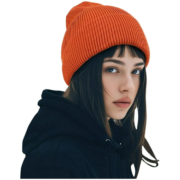 Aloohaidyvio Beanie for Men Women Cuffed Thick Knitted Unisex Winter Hat Beanies Skull Cap