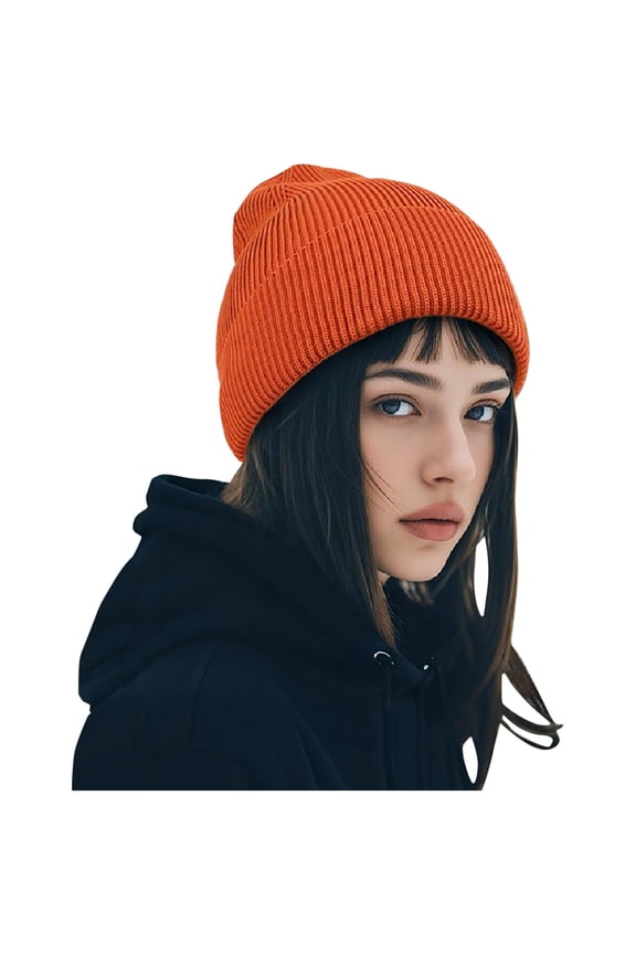 Beanie for Men Women Cuffed Thick Knitted Unisex Winter Hat Beanies Skull Cap