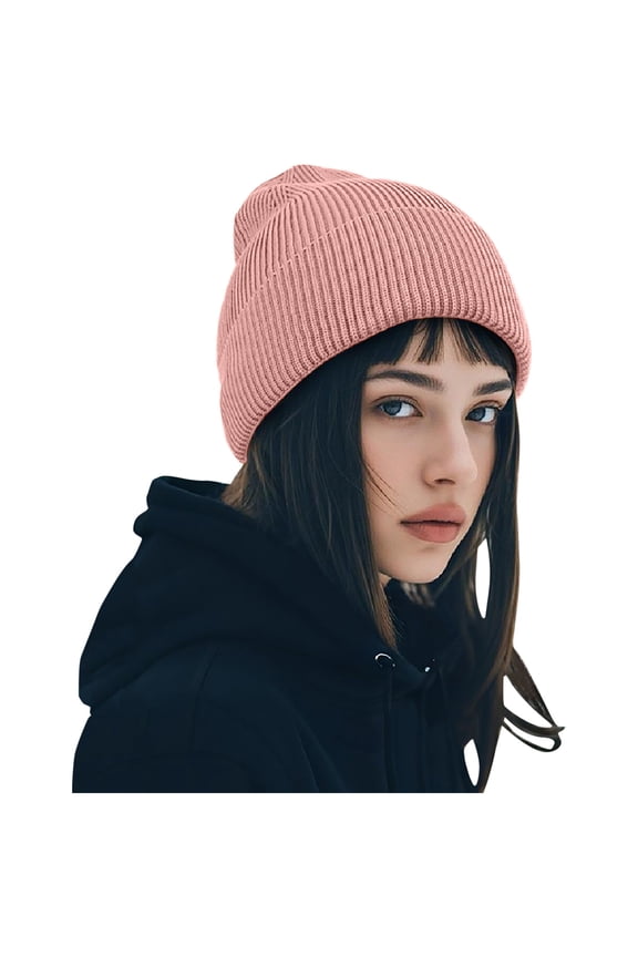 Beanie for Men Women Cuffed Thick Knitted Unisex Winter Hat Beanies Skull Cap