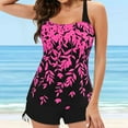 thumbnail image 1 of Aloohaidyvio Bikinis for Women ,Swimsuits for Women Two Piece Bathing Suits Floral Print Tank Tops with Boyshorts Swimming Suits, Womens Swimwear, 1 of 4
