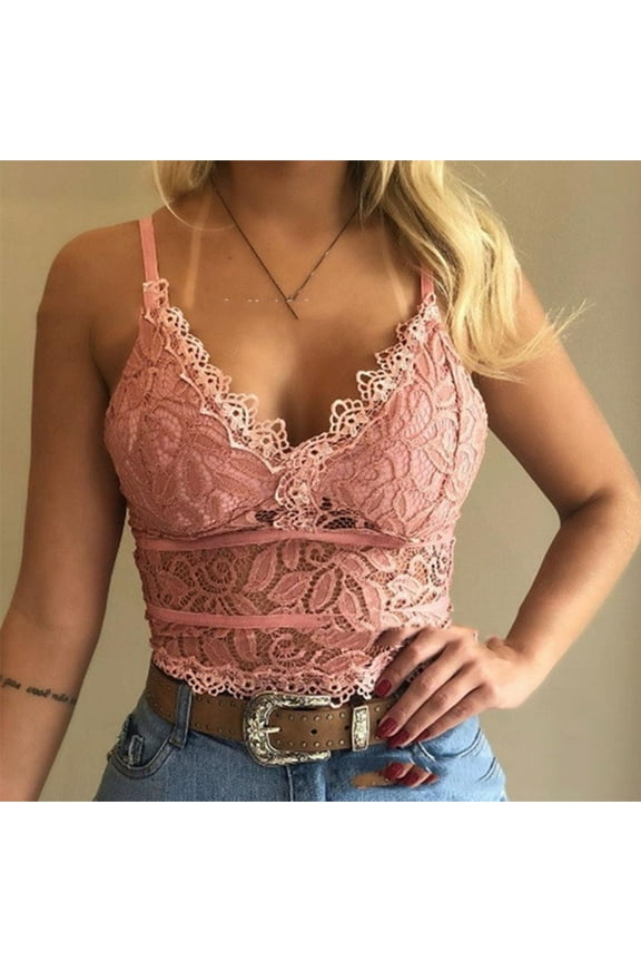 Black and Friday Bra ,Women Vest Crop Wireless Bra Sexy V-Neck Underwear Camisole