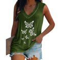 thumbnail image 1 of Aloohaidyvio Black and Friday ,Womens Summer Casual Sleeveless Hot Diamond Special V-neck Comfortable Tank Top, 1 of 6