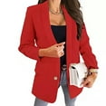 thumbnail image 1 of Aloohaidyvio Blazers for Women Fall Winter Women's Casual Bussiness Pockets Blazers Long Sleeve Work Office Jackets Lapel Button Blazer, 1 of 6