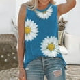 thumbnail image 1 of Aloohaidyvio Blouses for Women Sexy,Womens Summer Tops Print Sleeveless Tank T-Shirts, 1 of 6