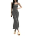 thumbnail image 1 of Aloohaidyvio Bodycon Dresses for Women,Women's Maxi Bodycon Dress Sexy Spaghetti Strap Sleeveless Tight Slip Long Dresses, 1 of 6