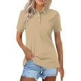thumbnail image 1 of Aloohaidyvio No Boundaries Shirts for Women,Summer Spring Womens Dressy Tops Sport Cool Dry Moisture-Wicking Performance Golf Polo Shirts,Button Down Tops for Women, 1 of 4