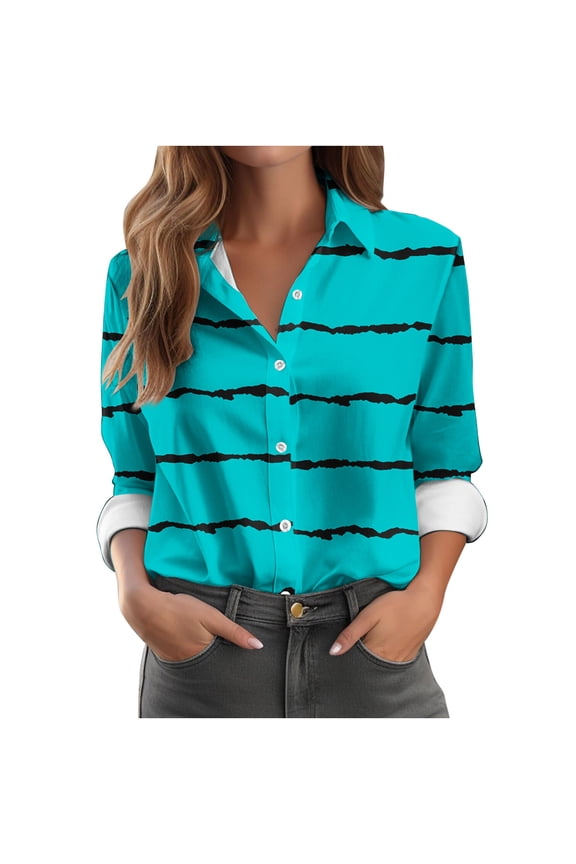 Button Down Shirts for Women,Fall Classic-Fit Super Soft Wrinkle Free Button Down Shirts for Women Long Sleeve Formal Work Dress Blouses Tops
