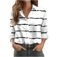 thumbnail image 1 of Aloohaidyvio Button Down Shirts for Women,Fall Classic-Fit Super Soft Wrinkle Free Button Down Shirts for Women Long Sleeve Formal Work Dress Blouses Tops, 1 of 4