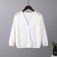 thumbnail image 1 of Aloohaidyvio Cardigan Sweaters for Women,Women's Cardigan Open Front Oversized Button Lightweight Sweaters V Neck Loose Cardigans Knit Outwear, 1 of 3