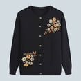 thumbnail image 1 of Aloohaidyvio Cardigan Sweaters for Women,Women's Coat Knitted Cardigan Floral Print Design Outerwear Sweater Tops, 1 of 6