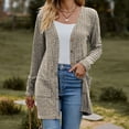 thumbnail image 1 of Aloohaidyvio Cardigans for Women Plus Size,Women's Long Sleeve Cable Knit Cardigan Sweaters 2024 Oversized Open Front Long Cardigans Button Up Outerwear, 1 of 5
