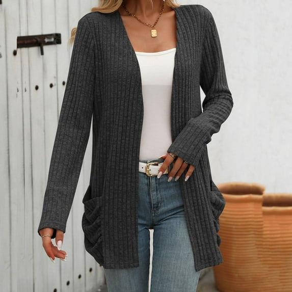 Aloohaidyvio Cardigans for Women Plus Size,Women's Cardigans with Pockets Casual Lightweight Open Front Cardigan Sweaters for Women