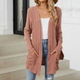thumbnail image 1 of Aloohaidyvio Cardigans for Women Plus Size,Women's Knit Cardigans with Pockets Casual Lightweight Open Front Cardigan Sweaters for Women, 1 of 4