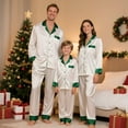 thumbnail image 1 of Aloohaidyvio Christmas Family Matching Pajamas Long Sleeve Button Down Pj Set Festival Party Sleepwear, 1 of 5