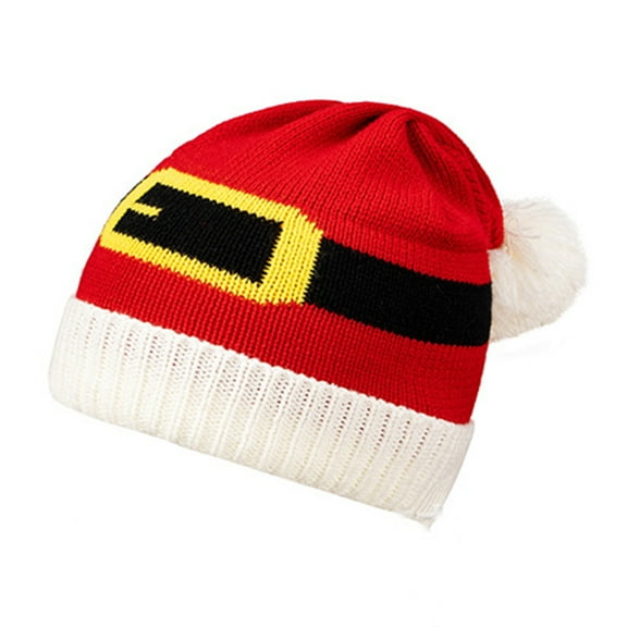 Aloohaidyvio Christmas Hat for Women and Men,Christmas Knitted Santa Hats Elf Hat Crochet Christmas Beanie Xmas Party Caps for Adults Women Men