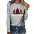 thumbnail image 1 of Aloohaidyvio Christmas Hoodies,Women Christmas Casual Long Sleeve Sweatshirt Pullover Blouse, 1 of 4