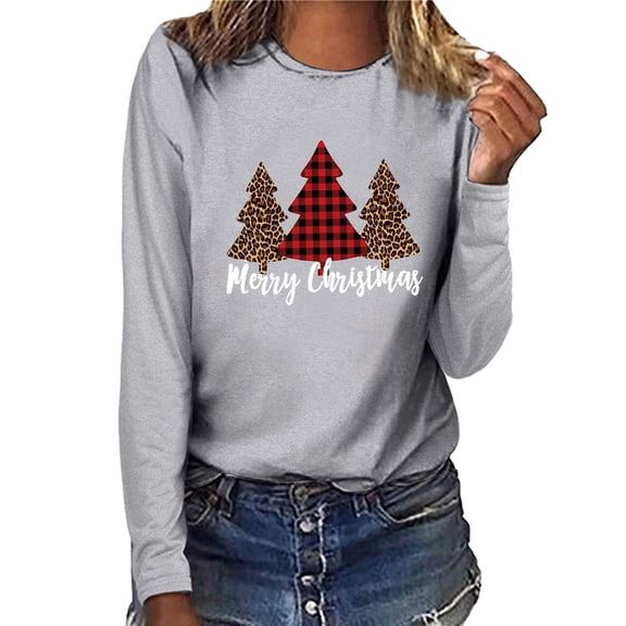 Aloohaidyvio Christmas Hoodies,Women Christmas Casual Long Sleeve Sweatshirt Pullover Blouse