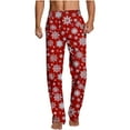 thumbnail image 1 of Aloohaidyvio Christmas Pajama Pants Mens Pajama Pants Christmas Halloween Sleepwear Lounge Pjs Pants with Pockets, 1 of 5