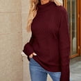 thumbnail image 1 of Aloohaidyvio Christmas Sweaters,Womens Turtleneck Knitting Sweater Recreational Pullover Long Sleeve Tops, 1 of 3