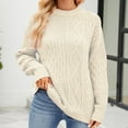thumbnail image 1 of Aloohaidyvio Christmas Sweaters,Womens Winter Round Neck Long Sleeve Knitted Loose Sweater, 1 of 4
