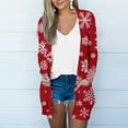 thumbnail image 1 of Aloohaidyvio Christmas Tops,Womens Christmas Casual Long Sleeve Pocket Cardigan Jacket Tops, 1 of 6