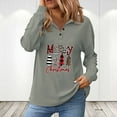 thumbnail image 1 of Aloohaidyvio Christmas Tops,Womens Christmas Long Sleeve Fall Winter Tops Casual Tunic Buttons Blouse Pullover, 1 of 6