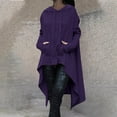 thumbnail image 1 of Aloohaidyvio Clearance Women's Hooded Sweatshirts Casual Lightweight Hoodie Long Sleeve Athletic Sweatshirts with Pocket, 1 of 5