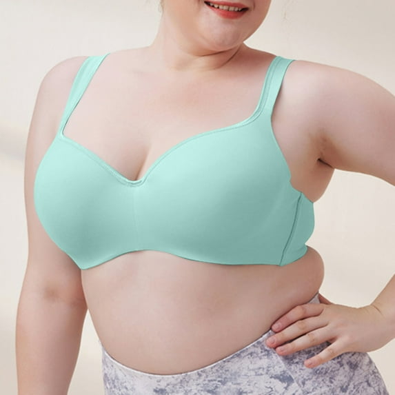 Aloohaidyvio Women's Wireless Bra Support Comfort Full Coverage Bra Soft Push Up No Underwire Bras