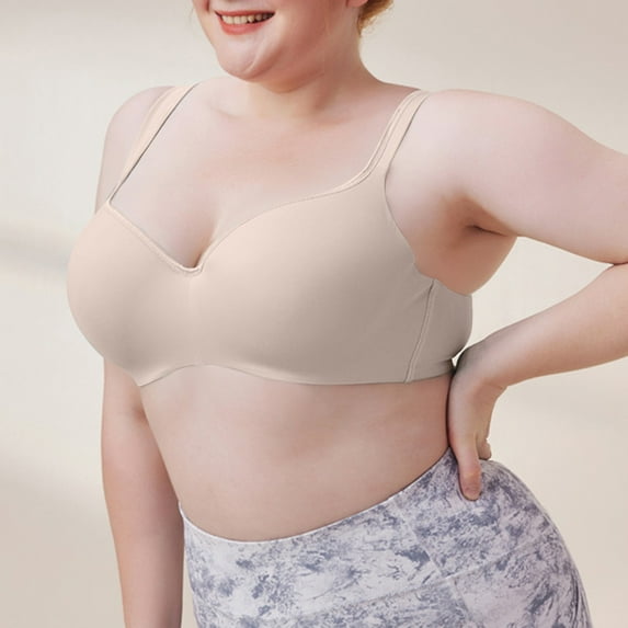 Aloohaidyvio Women's Wireless Bra Support Comfort Full Coverage Bra Soft Push Up No Underwire Bras