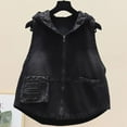 thumbnail image 1 of Aloohaidyvio Denim Jackets for Women 2024 Spring Summer Women's Denim Vest Oversized Jean Lapel Sleeveless Button Down Outerwear Waistcoat Jacket, 1 of 6