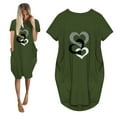 thumbnail image 1 of Aloohaidyvio Dresses Plus Size,Womens Summer Fashion Cute Print Casual Short Sleeve Round Neck Dress, 1 of 6