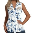 thumbnail image 1 of Aloohaidyvio Dressy Blouses for Women,2024 Summer Women's Lace Casual Tunic Top Short Sleeve V Neck Button Soft Blouse Spring Comfy Graphic Tees, 1 of 6