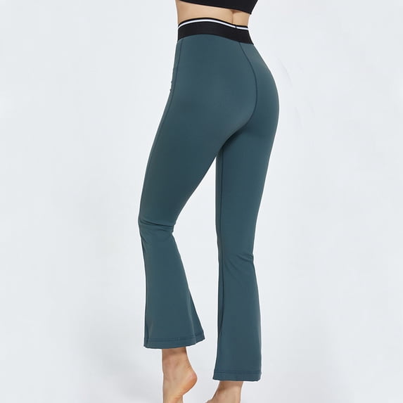 Aloohaidyvio Flare Leggings for Women High Waisted Flared Leggings for Women Bootcut Casual Workout Yoga Pants,US Size S-XL