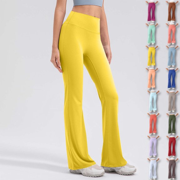 Aloohaidyvio Flare Leggings for Women No Boundaries,Soft High Waisted Tummy Control Bootcut Yoga Pants