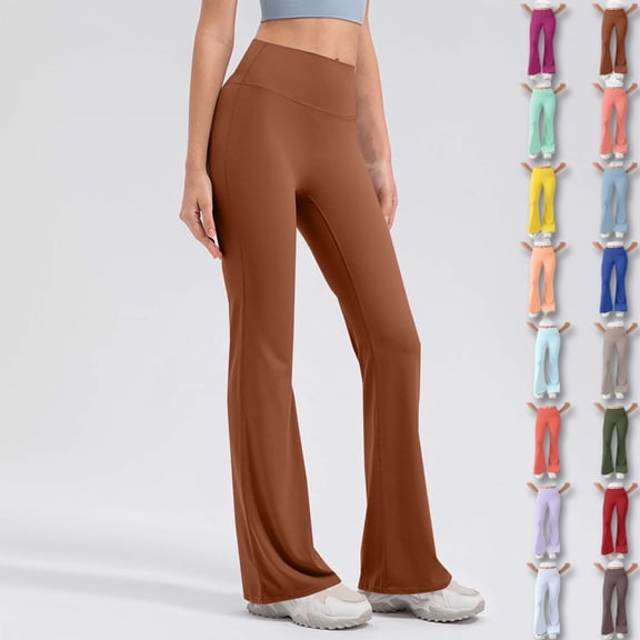 Aloohaidyvio Flare Leggings for Women No Boundaries,Soft High Waisted Tummy Control Bootcut Yoga Pants
