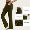 thumbnail image 1 of Aloohaidyvio Flare Leggings for Women with Pockets,Casual High Waisted Tummy Control Bootcut Yoga Pants, 1 of 9