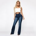 thumbnail image 1 of Aloohaidyvio Flared Jeans for Women Junior,Womens Flare Jeans Mid Waist Bell Jeans Stretch Slim Pants Length Jeans,Jeans for Women Plus Size Stretch, 1 of 6