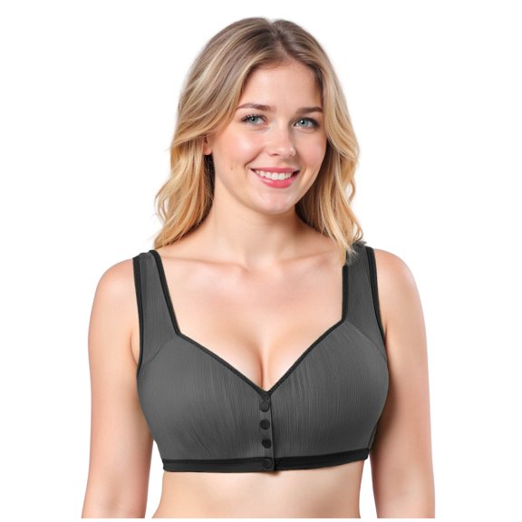 Aloohaidyvio Front Close Bras for Women Seamless Full Coverage Moisture Wicking Comfort Supportive Convenient Bralettes