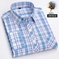 thumbnail image 1 of Aloohaidyvio George Big and Tall Flannel Shirts for Men Cotton Long Sleeve Casual Button Down Plaid Shirt, 1 of 1