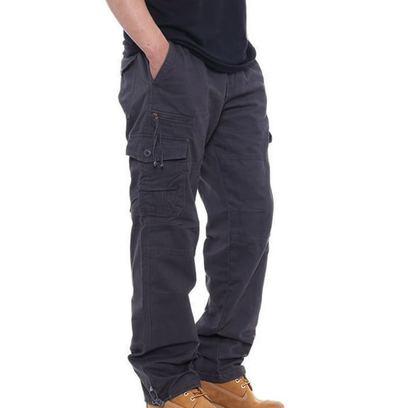 Aloohaidyvio George Casual Cargo Pants for Men - Stretchable, Regular Fit Cargo Work Pants for Men - Outdoor Mens Work Pants