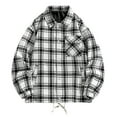 thumbnail image 1 of Aloohaidyvio George Flannel Shirt for Men Long Sleeve Regular Fit Button Down Casual Plaid Shirt, 1 of 1