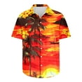 thumbnail image 1 of Aloohaidyvio George Hawaiian Shirt for Men 2025 Beach Floral Vacation Aloha Casual Short Sleeve Button Down Shirts, 1 of 6