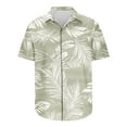 thumbnail image 1 of Aloohaidyvio George Hawaiian Shirt for Men Short Sleeve Stylish Funky Sun Surf-Boards Palms Vacation Beach Shirts, 1 of 6