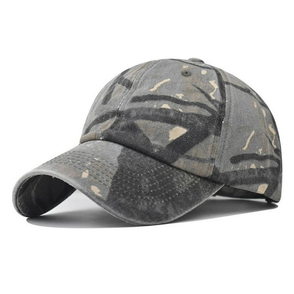 Aloohaidyvio George Men's Camo Baseball Hat Soft Vintage Washed Cotton Baseball Cap