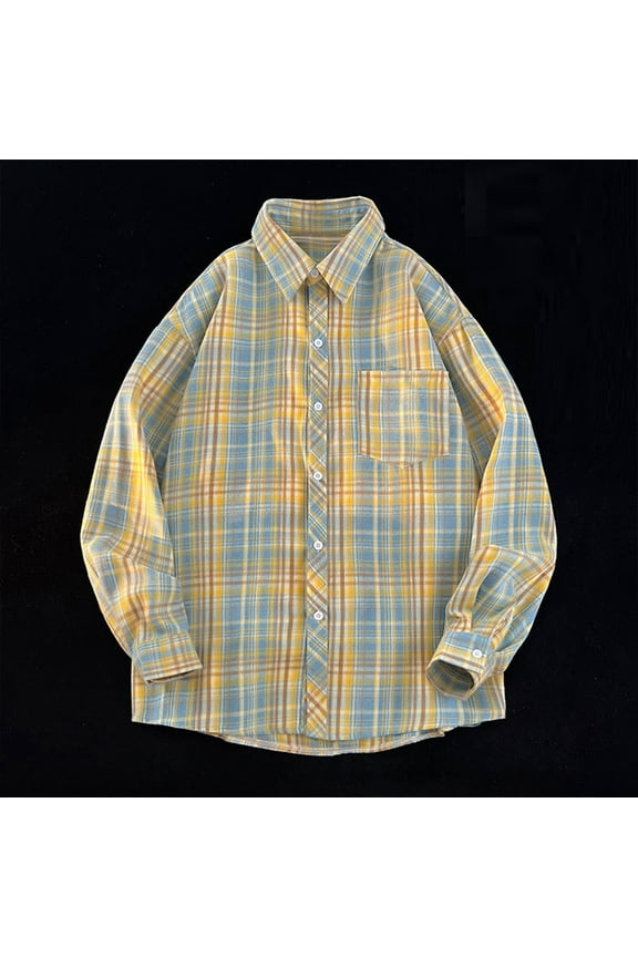 George Men's Flannel Cotton Regular Fit Long Sleeve Casual Shirt (Regular and Big & Tall)