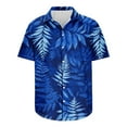 thumbnail image 1 of Aloohaidyvio George Men's Hawaiian Shirts Casual Short Sleeve Button Down Beach Vacation Palms Sunset Surfing Shirt, 1 of 6
